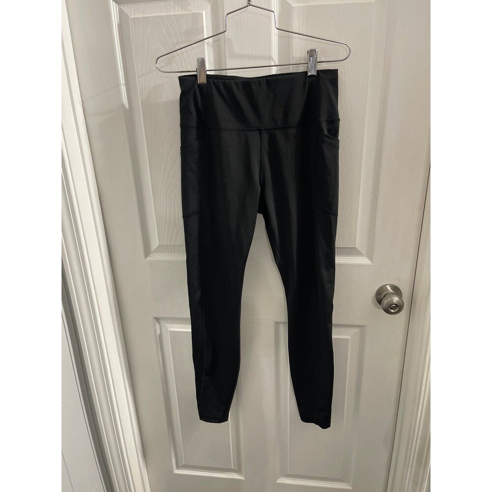 Avia Women’s Black Performance Leggings with Pockets Size M (8-10)